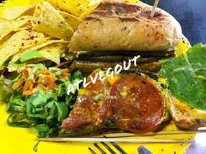 Eggplant sandwich  at Cocobana in San Juan