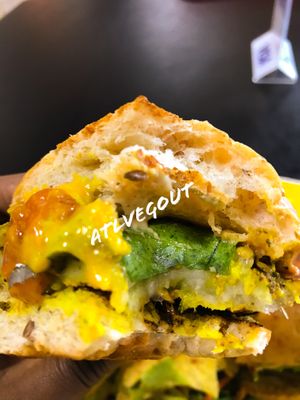 Eggplant sandwich  at Cocobana in San Juan