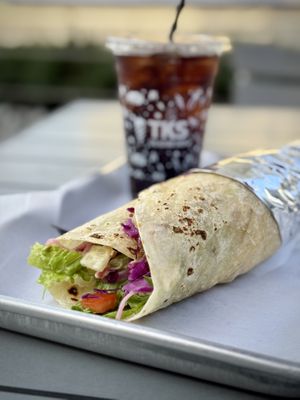 Falafel Wrap  at The Kebab Shop in El Segundo