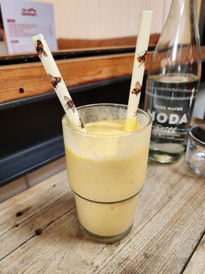 Mango and coconut smoothie at High Street Social in Bowral