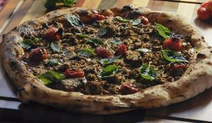 Pizza vegana marguerita #Veganuary at aPizz Londrina in Londrina