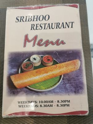 Menu #Veganuary at Sribhoo in Nairobi