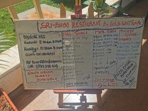 Menu #Veganuary at Sribhoo in Nairobi