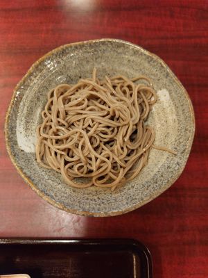 Soba without soup (contains bonito) at Tsuchifuku Shokudo in Kyoto
