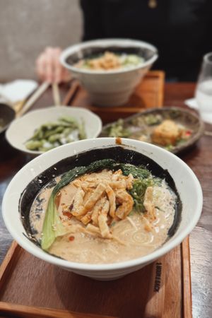   at MOON and BACK Ramen Bar & Brunch Cafe in Kyoto