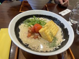   at MOON and BACK Ramen Bar & Brunch Cafe in Kyoto