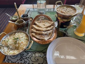 Korma and peshwari naan - both vegan!  at Indisches Restaurant Kohinoor in Nuremberg