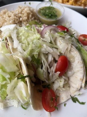 Fried avocado tacos   at Handlebar in Chicago