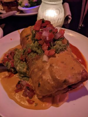 Vegan Chimichanga at Handlebar in Chicago