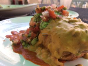 vegan chimichanga  at Handlebar in Chicago
