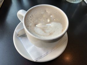 Vegan hot cocoa  at Handlebar in Chicago