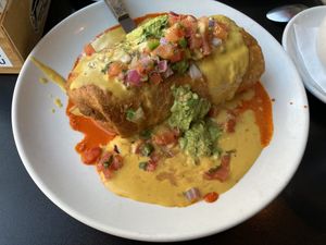 Vegan chimichanga!  at Handlebar in Chicago