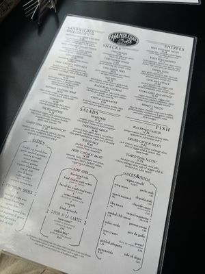 Menu, July 2024  at Handlebar in Chicago