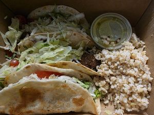 Fried avocado tacos at Handlebar in Chicago