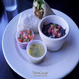 Vegan breakfast burrito at Handlebar in Chicago