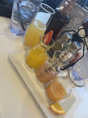 Mimosa flight   at Easy Like Sunday in Baltimore