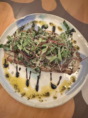 Mushroom toast! My favorite  at Café Libertad in Mexico City