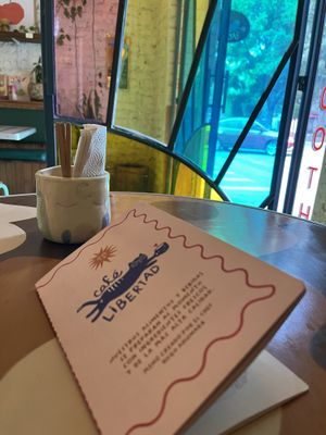   at Café Libertad in Mexico City