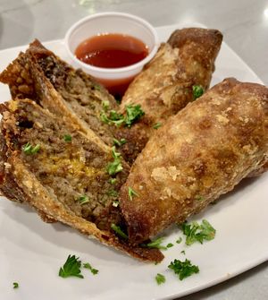 Cheezesteak Eggrollz #Veganuary at Bar Vegan Baltimore in Baltimore