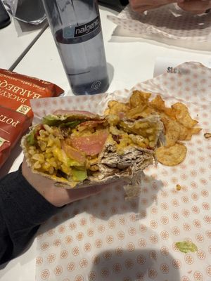 Saigon bowl in a “barrito” form  at SLC - Protein Bar & Kitchen - Concourse A in Salt Lake City