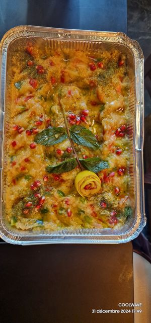 Salade d'aubergines #Veganuary at Chez Anto in Paris