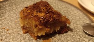 Tarta de pera con chocolate #Veganuary at MATi in Zaragoza