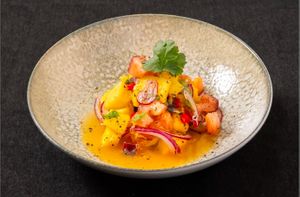 Ceviche de mango  at MATi in Zaragoza