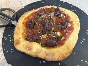 Pizza  at MATi in Zaragoza