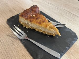 Tarta de queso (buenísima!)  at MATi in Zaragoza