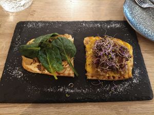 Very tasty tostadas! at MATi in Zaragoza