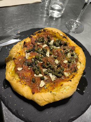 Pizza at MATi in Zaragoza