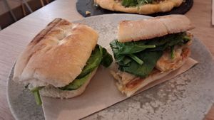 Vegetal ciabatta at MATi in Zaragoza