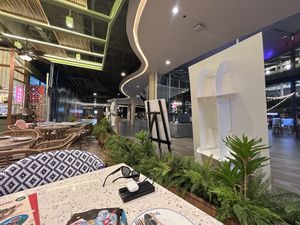 Indoor/outdoor table  at Ginger Farm Kitchen in Phuket