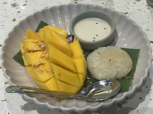 Sticky mango rice  at Ginger Farm Kitchen in Phuket