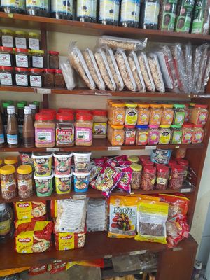 Little shop inside selling vegan products at Vạn Phuớc in Ho Chi Minh City