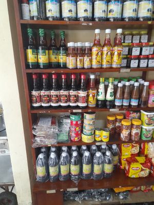 Vegan products for sell at Vạn Phuớc in Ho Chi Minh City