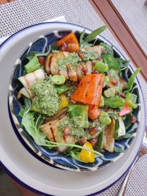 Veggie and Pesto Bowl at Ojas Vegan & Vegetarian Eatery in Siem Reap