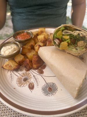 Teriyaki Tempeh Wrap   at Ojas Vegan & Vegetarian Eatery in Siem Reap