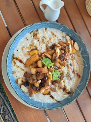 Warm Quinoa Porridge at Ojas Vegan & Vegetarian Eatery in Siem Reap