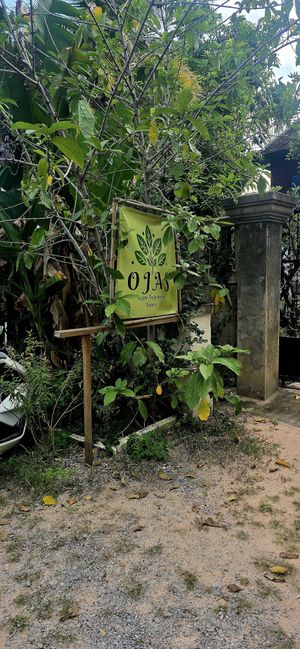 Entrance at Ojas Vegan & Vegetarian Eatery in Siem Reap