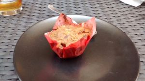 Carrot cake at La Revolution Verte in Perpignan