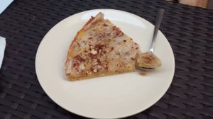 Pear pie at La Revolution Verte in Perpignan