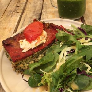 Vegan quiche at The Pearfect Pantry in Osbourne Park