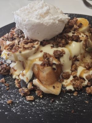 Vegan banana custard waffle at The Pearfect Pantry in Osbourne Park