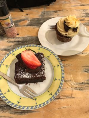 Date and banana cupcake and brownie  at The Pearfect Pantry in Osbourne Park