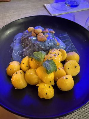 Super fancy mango sticky rice  at Bhu Nga Sani in Krabi