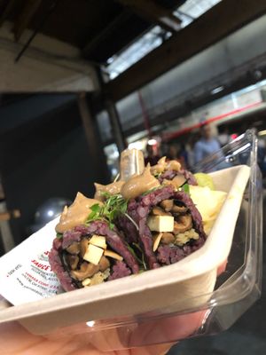 Mighty Mushroom Roll at Beyond Sushi - Chelsea Market in New York City