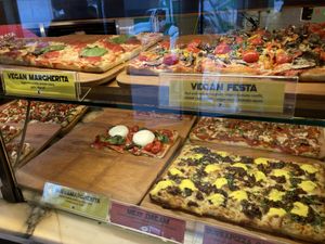 Vegan slices  at Unregular Pizza - Upper East Side in New York City