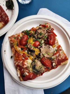 Veggie pizza at Unregular Pizza - Upper East Side in New York City