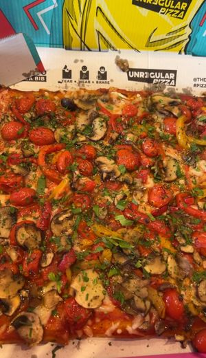 Vegan fiesta pizza pie  at Unregular Pizza - Upper East Side in New York City